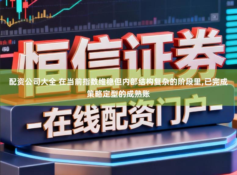 配资公司大全 在当前指数维稳但内部结构复杂的阶段里，已完成策略定型的成熟账
