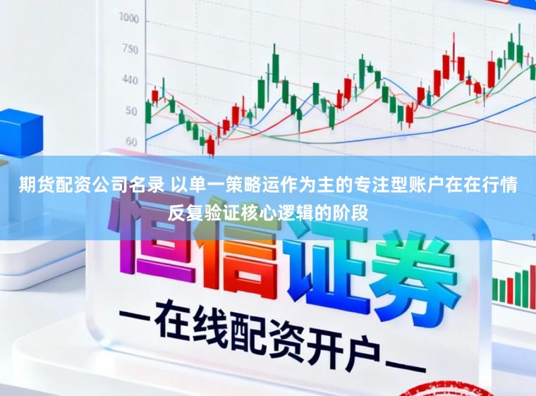 期货配资公司名录 以单一策略运作为主的专注型账户在在行情反复验证核心逻辑的阶段